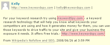 KeywordSpy Spam
